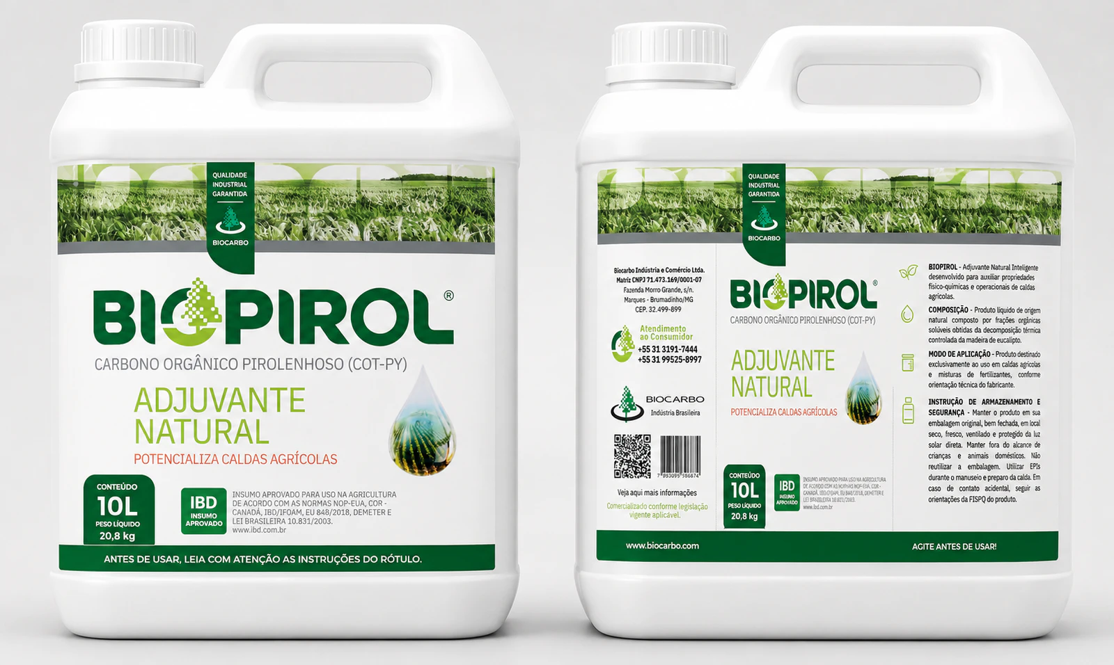 Embalagem branca de 10 litros do Biopirol®