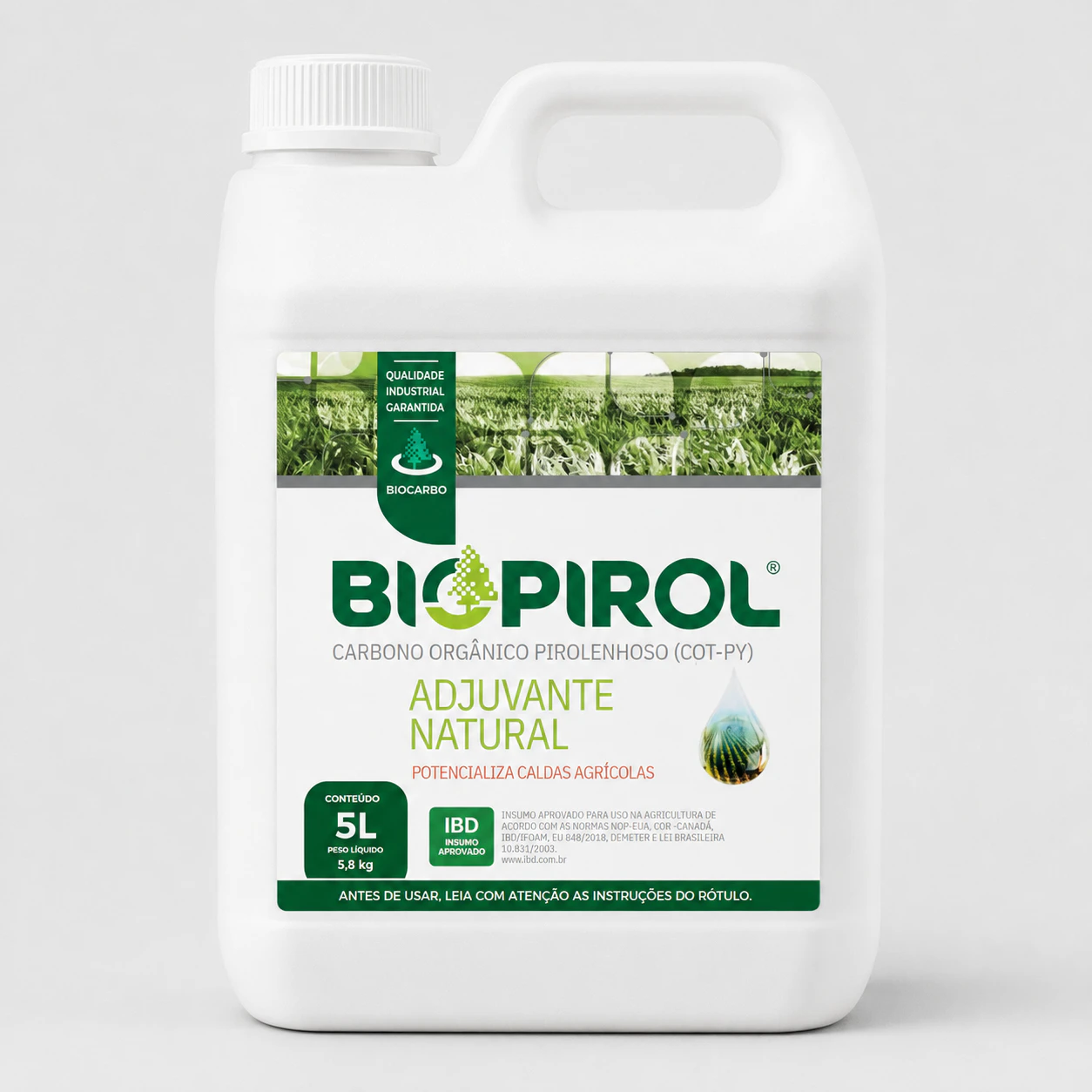 Embalagem branca de 5 litros do Biopirol®